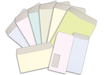 透けないパステルカラー封筒　印刷　6色